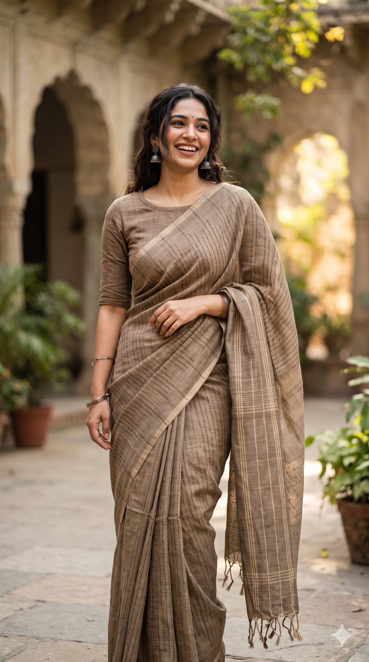 Buy Pure Handloom 120 Count Chettinad Cotton Saree Online | Naanal