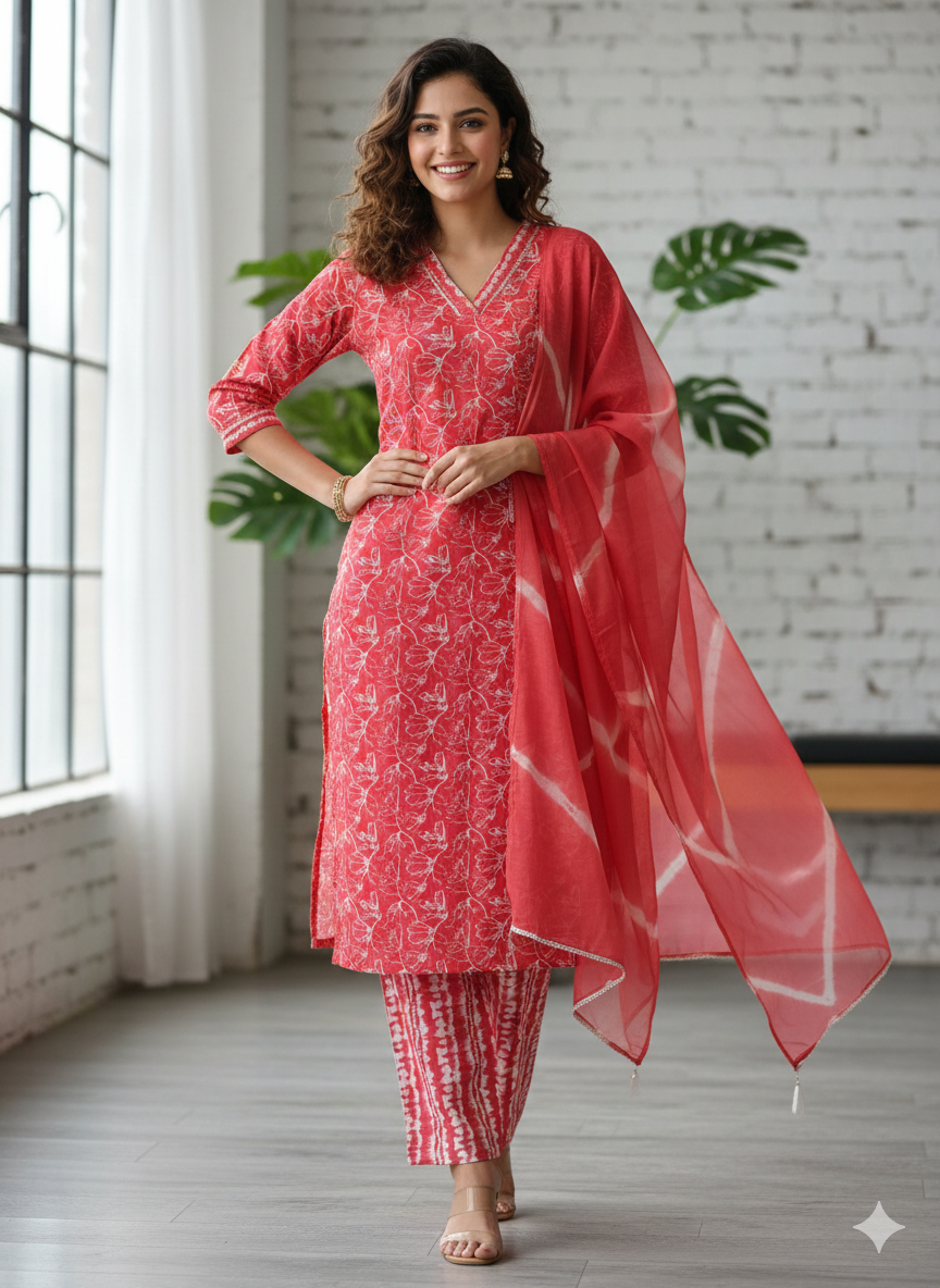 Ethnic 3-Piece Set | Versatile Festive Wear | Naanal