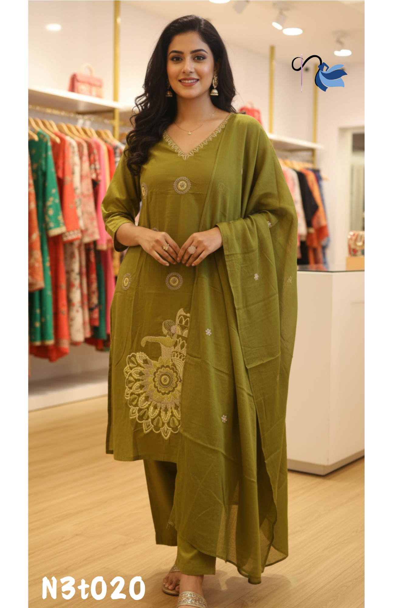 COTTON 3 PC SALWAR SET