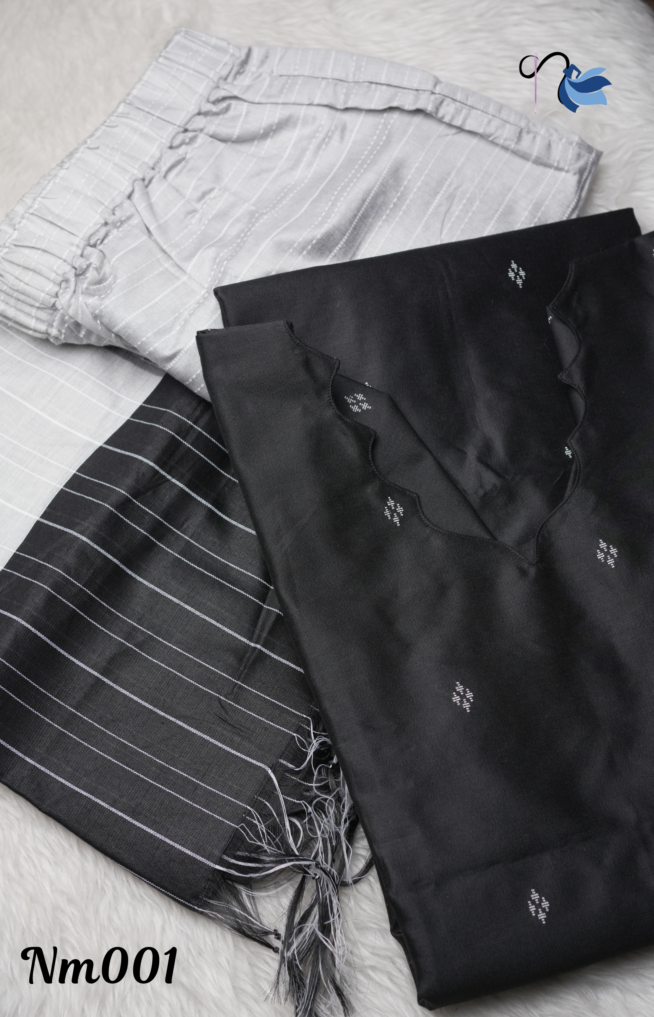 Silk Cotton 3-Piece Set | Luxury Everyday Ethnic Wear | Naanal