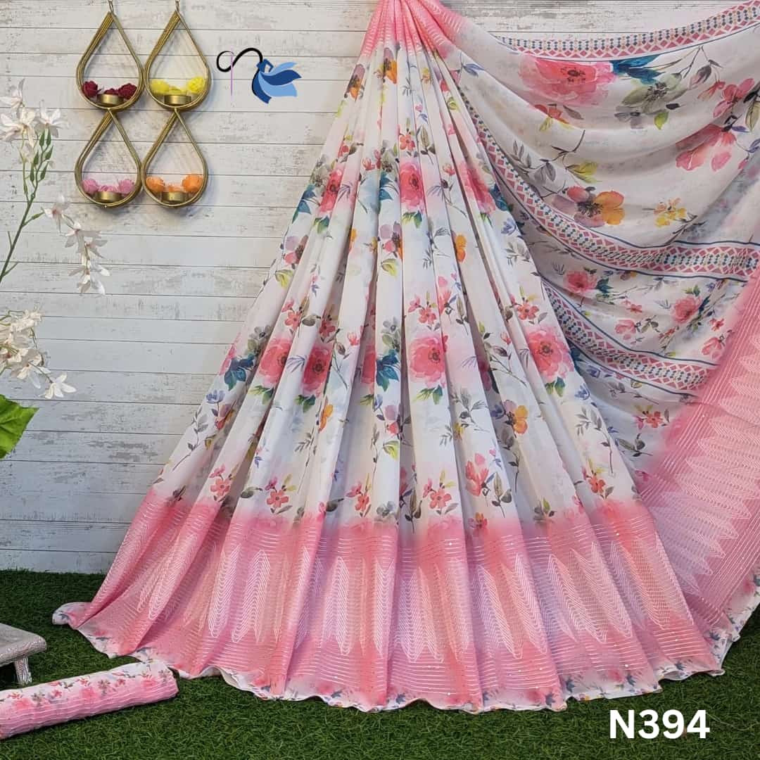 Blossom Chiffon saree