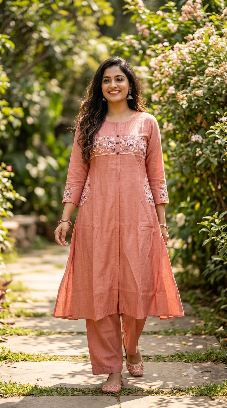 Vatikan A-Line Co-ord Set | Ethnic Wear - NAANAL