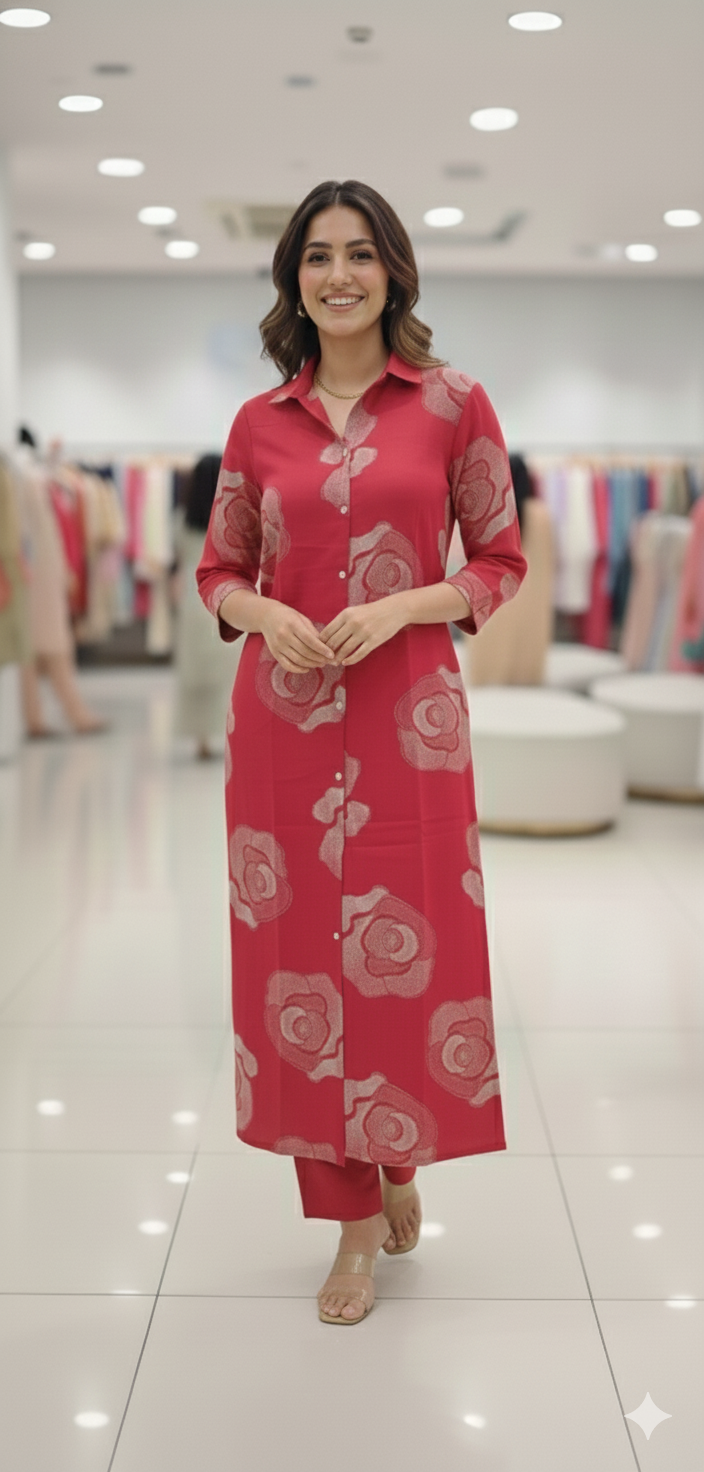 Office Wear Viscose Co-Ord Set | Professional Ethnic Wear | Naanal
