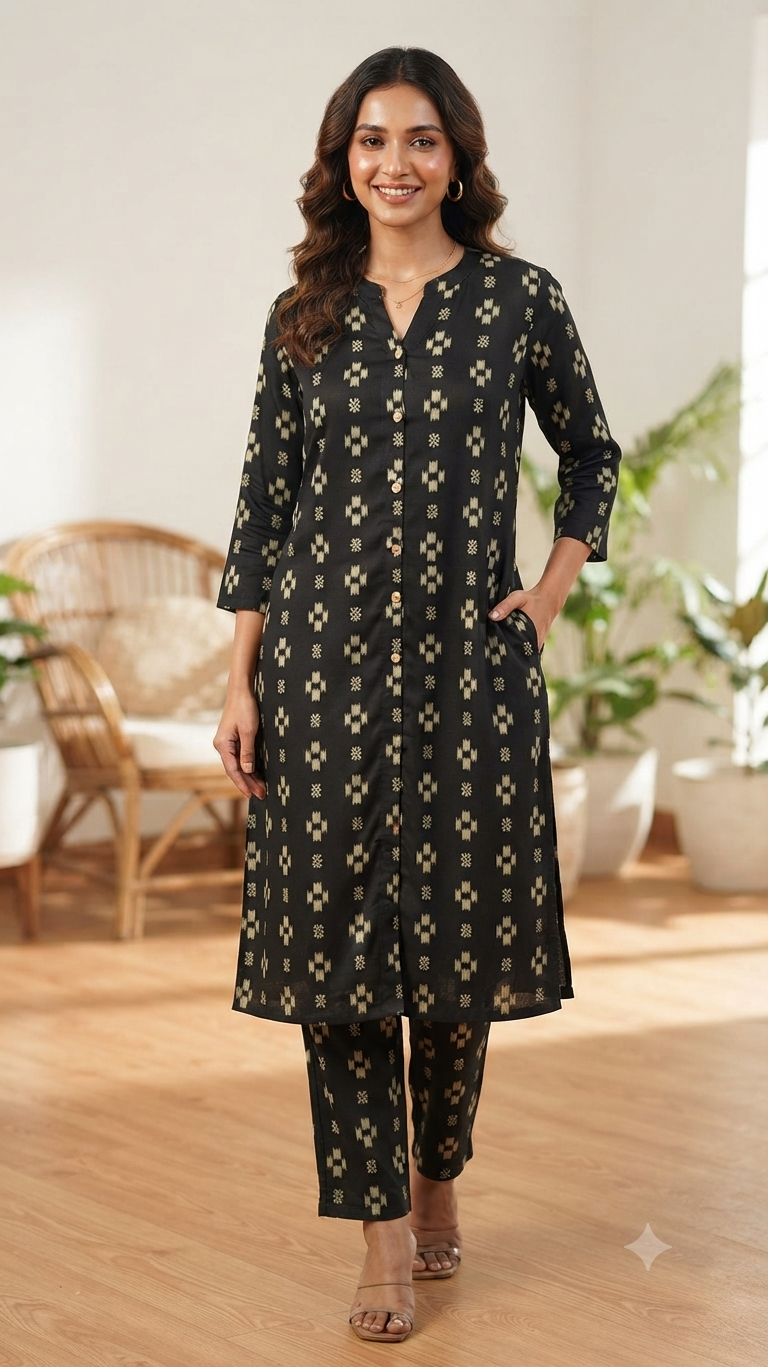 Chic Rayon Coord Set – Perfect for Office & Campus Style