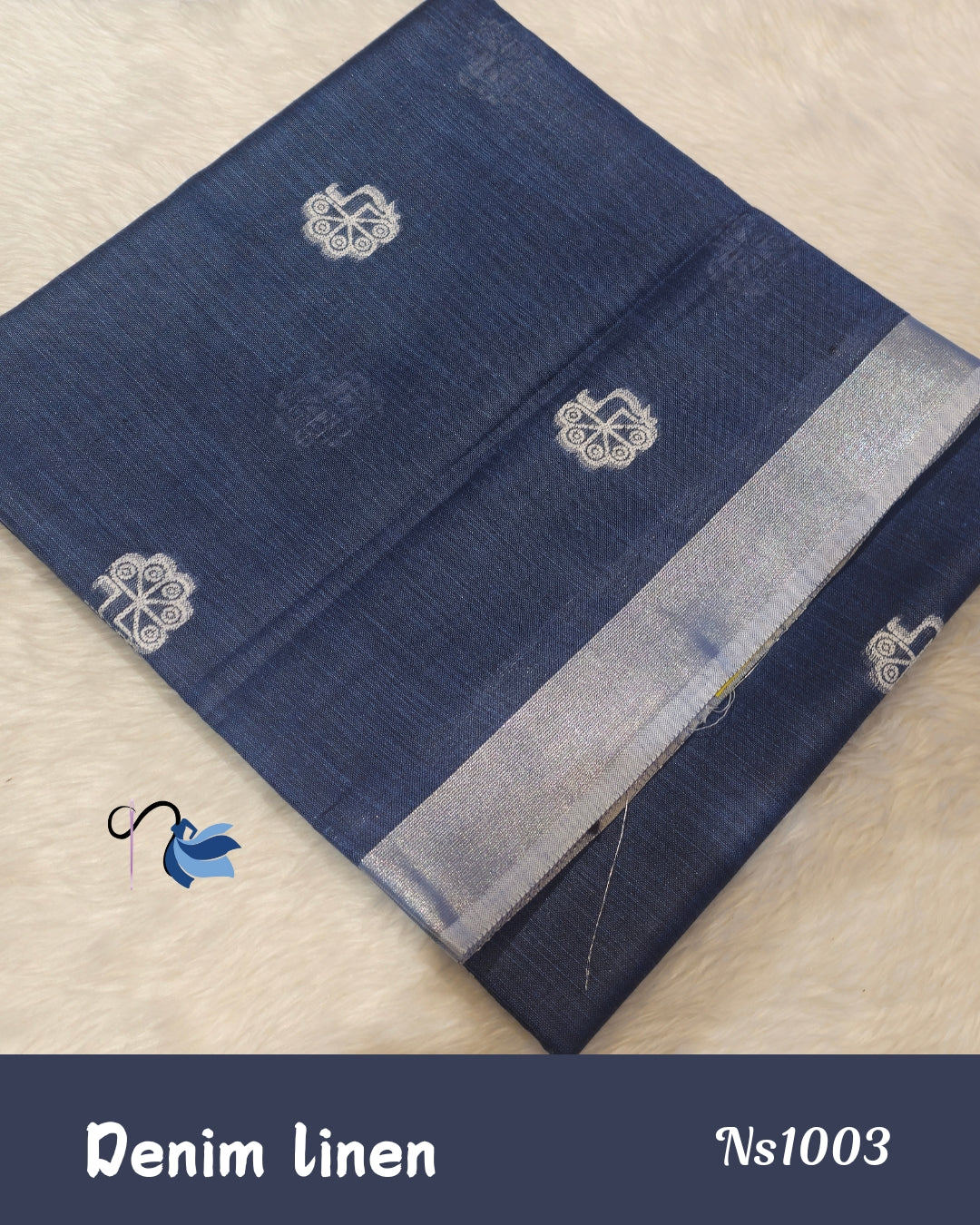 Linen cotton sarees