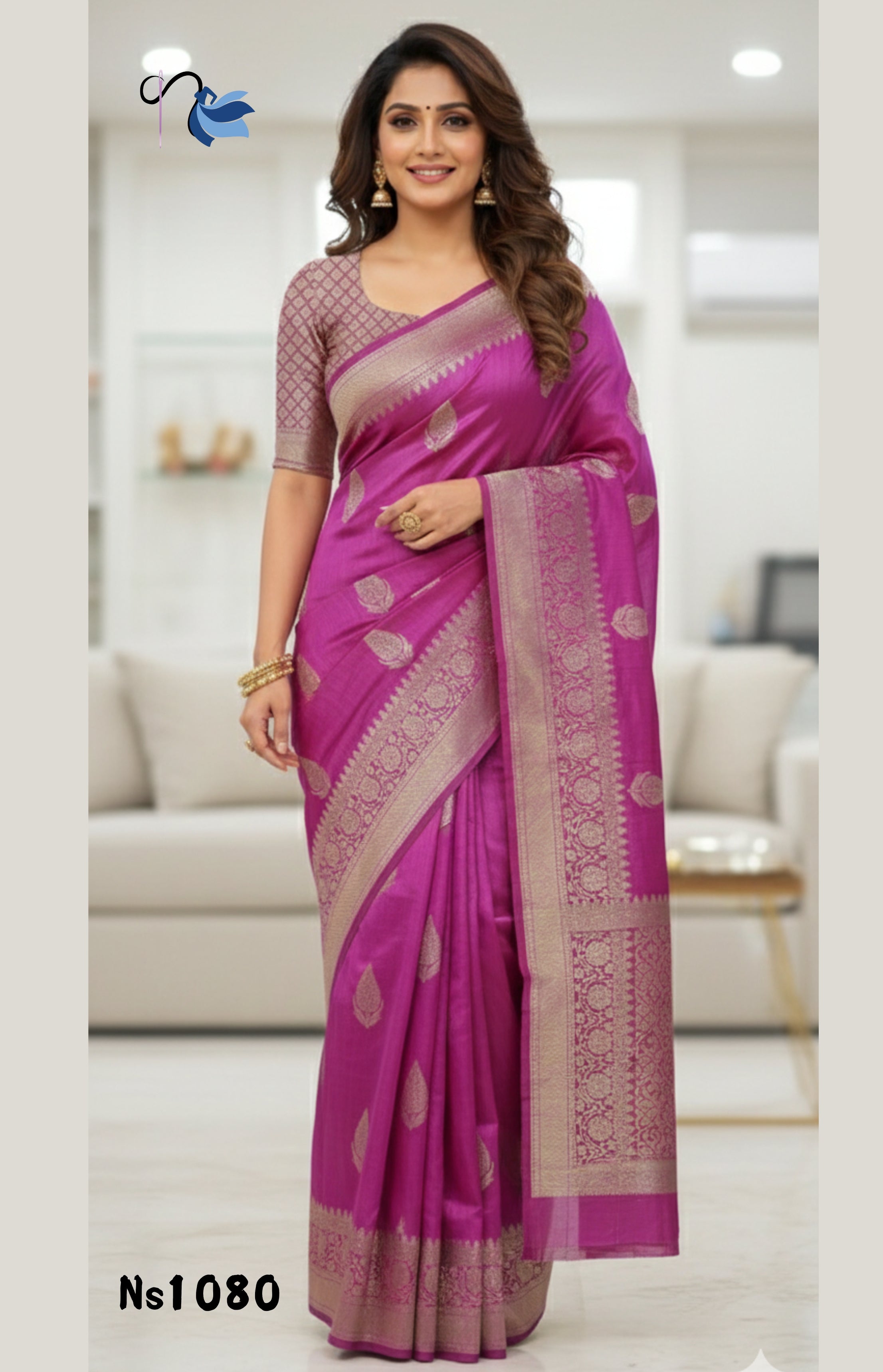 Matka Crush Silk Saree