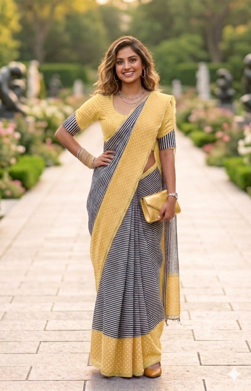 Linen Cotton Mirror Work Sarees | Exclusive Collection | NAANAL