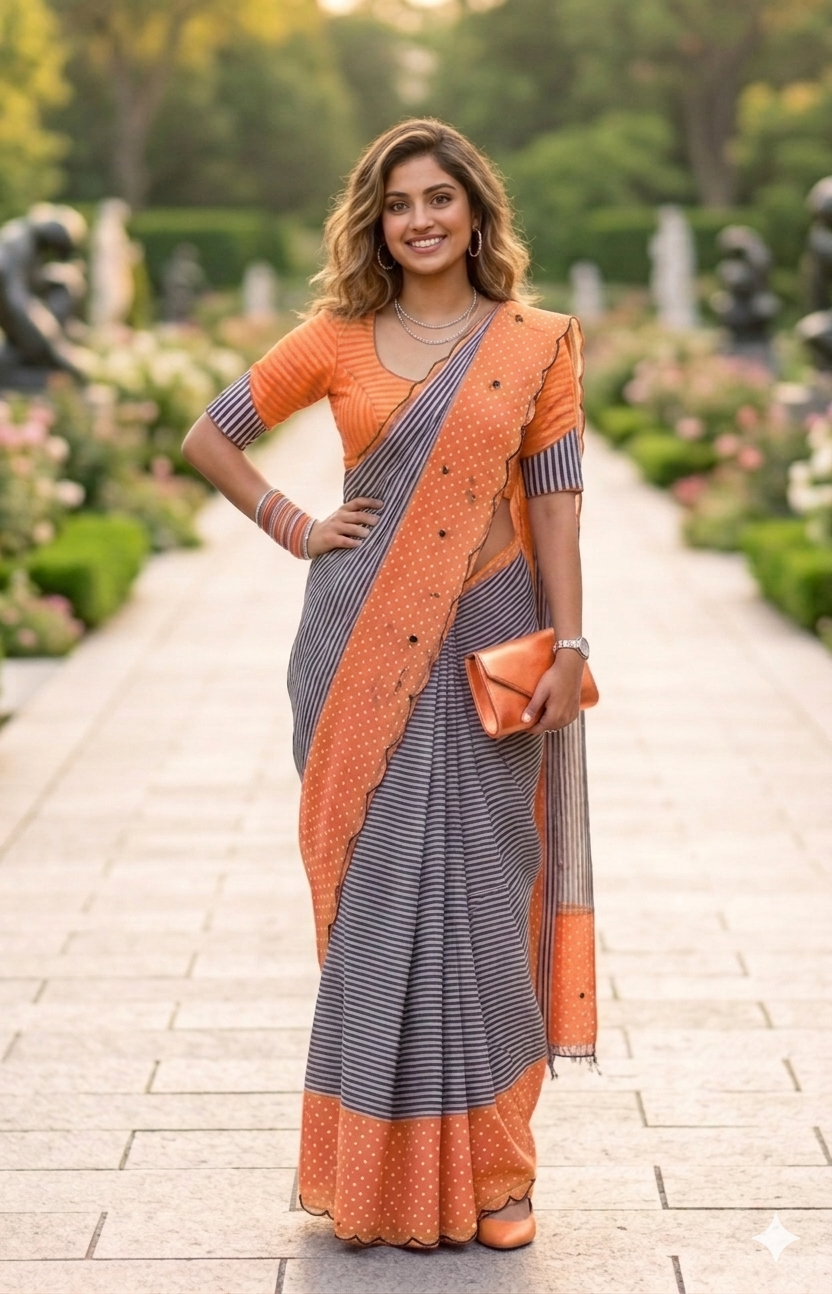 Linen Cotton Mirror Work Sarees | Exclusive Collection | NAANAL