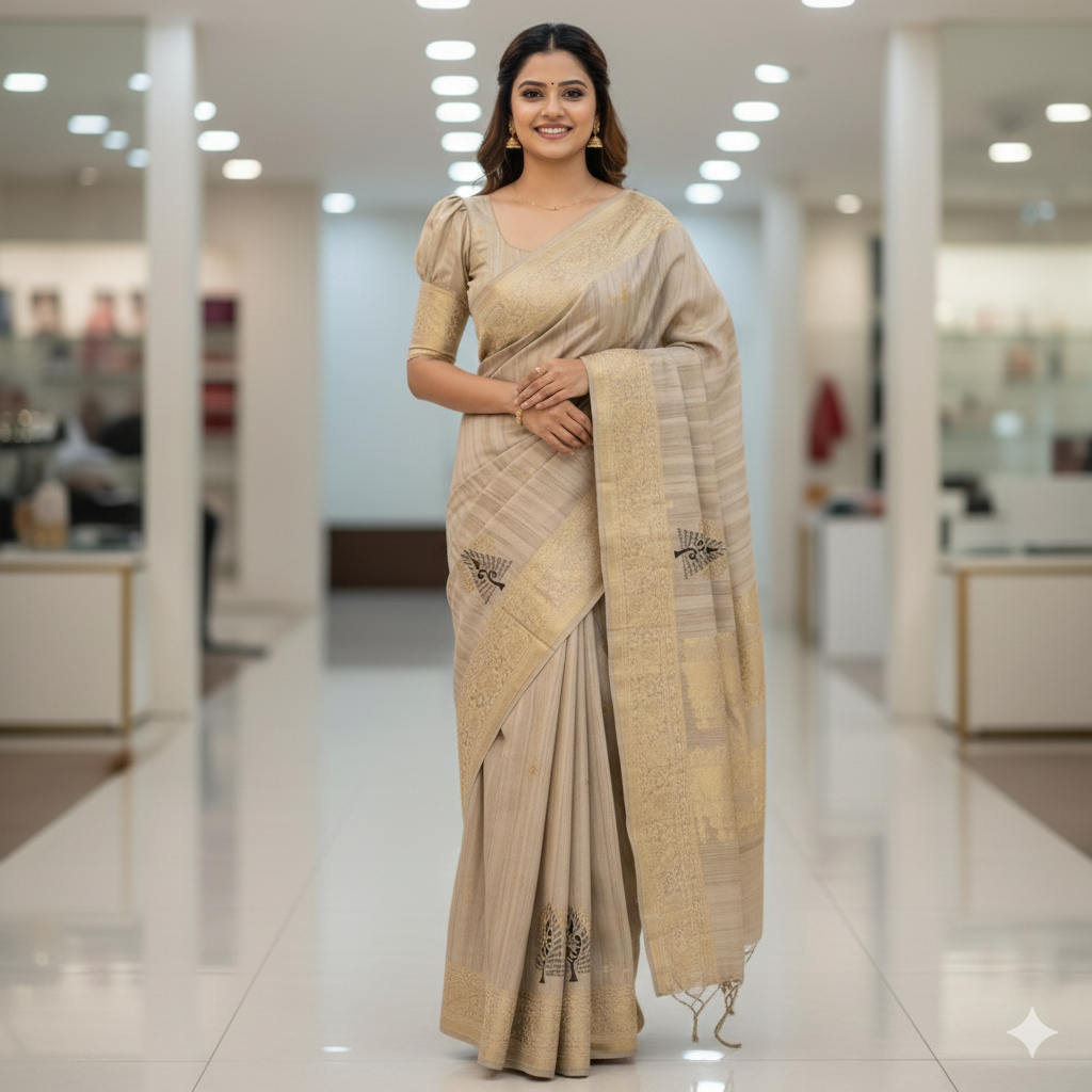 Exquisite Dhupion Silk Saree