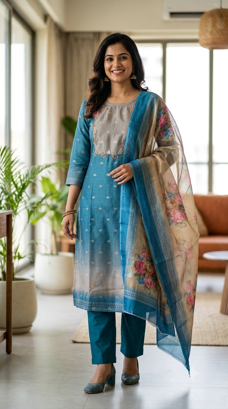 Naanal | Elegant Handloom Kota Cotton Salwar Sets