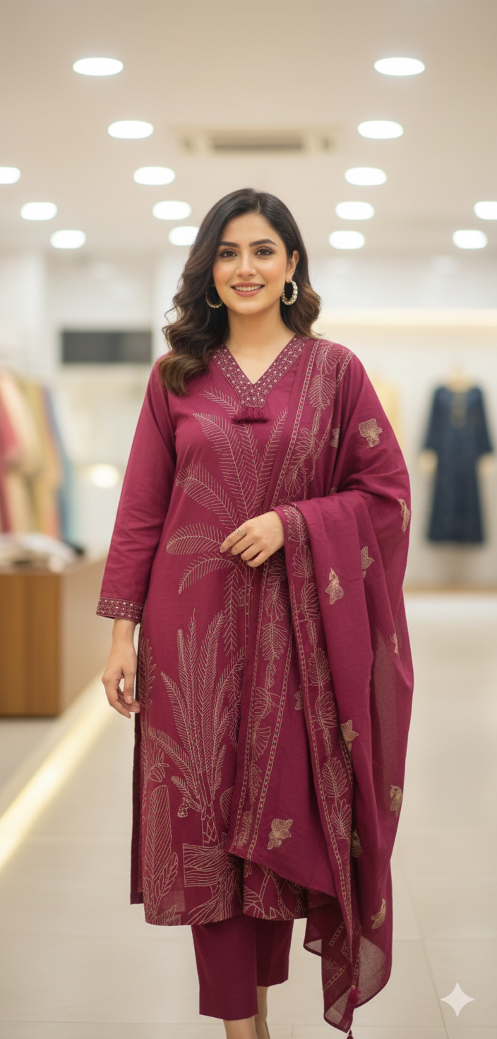 Cotton Salwar Set | Breathable Traditional Ethnic Wear | Naanal