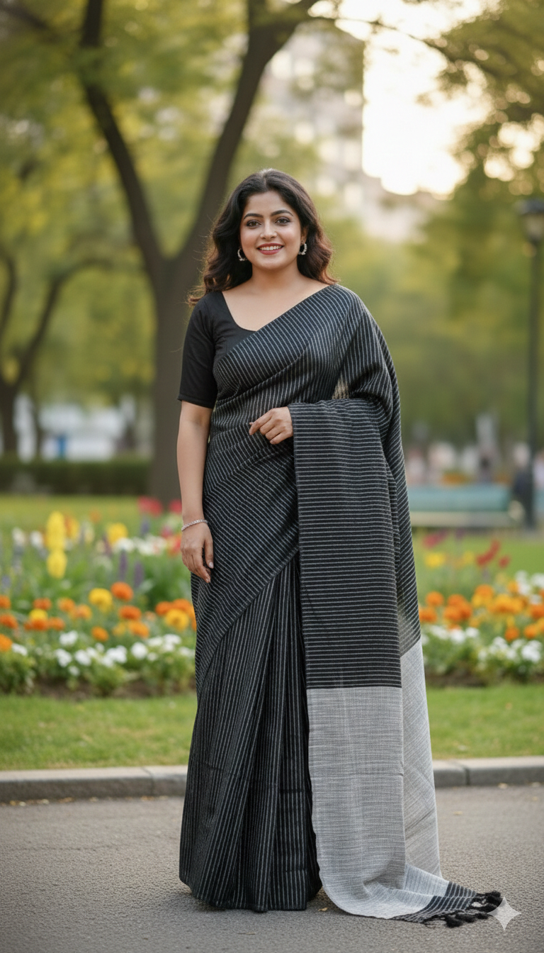 Khadi cotton saree